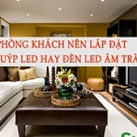 đèn tuýp LED phòng khách